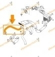 Manguito Intercooler Renault Megane II Scenic II De 2002 a 2008 | Tubo Flexible de Aire | Motor 1.9DCi F9Q | OEM 8200658187