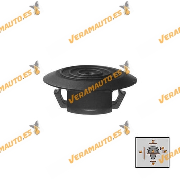 Set de 5 Grapas Toyota Auris Corolla Prius Yaris para Umbrales de Puertas Exteriores | Fijación Parte Inferior OEM 76924-52021