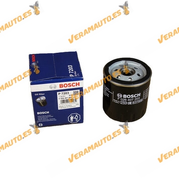 BOSCH Oil Filter F026407203 Ford | Jaguar | Land Rover | Volvo 1.0 EcoBoost | 1.8 | 2.0 | 2.3 | P 7203 | OEM AA6E6714AA