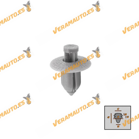 Set de 10 Grapas Volvo S40 S60 S80 V50 V70 XC60 XC70 para Tapizados OEM 39964090