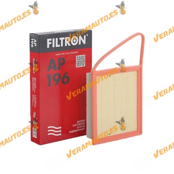 Air Filter FILTRON AP 196 PSA Group | Engine 1.0 | 1.2 | 1.4 | 1.5 | 1.6 Petrol and 1.5 TDCi | 1.6 TDCi | OEM 8V219601AA