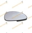 Cristal + Soporte Espejo Retrovisor Derecho | Citroen C4 (LA/LC) de 2004 a 2010 | Convexo Cromado y Térmico | OEM 8151JK