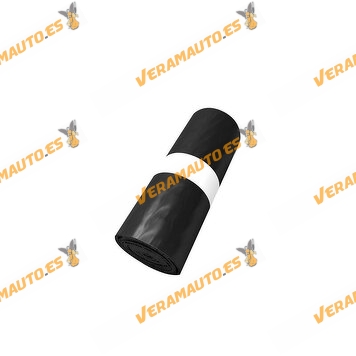 Bolsas de Basura Domésticas con Autocierre | Color Negro | 20 Unidades | Galga 60 | Medidas 52 x 60 cm