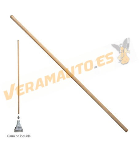 Wooden Handle for Sweeper Brush | Threaded Model and Model for Claw | Measure 1200 x 28 mm