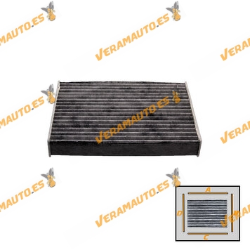 Cabin air filter Dacia Dokker | Lodgy | Nissan X-Trail III | Renault ZOE | Type H4-H5 K7M-K9K-MR16-MR20 | OEM 272774BA0A