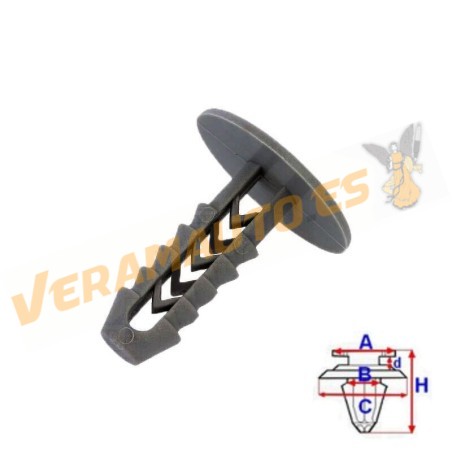 Set de 25 Grapas Tapicería Alfa Romeo | Fiat | Lancia | OEM Similar a 14592087