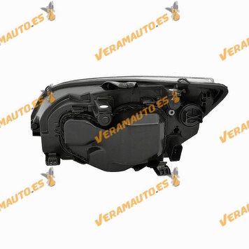 Ford Focus Headlight from 2004 to 2008 | Black Background Front Right | H1 + H7 lamps | OEM 1329407