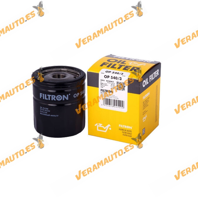 Filtro Aceite Filtron OP540/3 Grupo PSA Motores HDi Jumpy - Jumper | Vivaro | Expert | Proace| OE 9809532380