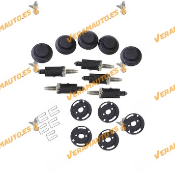Set 5 Stoppers + 5 Covers + 5 Pins PSA engine cover | Engine cover stopper | Support Strip Clip OE 013723 | 013711