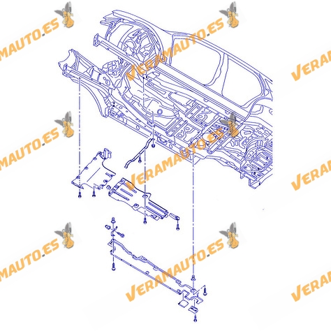 Protección Caja Cambios con Insonorizante Volkswagen Touareg 7L | Porsche Cayenne 955 | Audi Q7 | OE 7L0825231AA