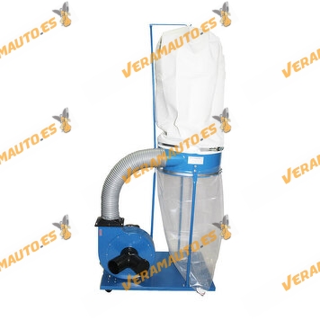 Industrial Vacuum Cleaner, Sawdust and Shavings Extractor | Mobile Base | Two-Way Inlet | 220V | 2950 RPM | 1500W | 2 HP