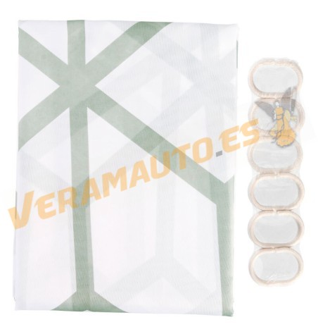 Waterproof Shower Curtain | Polyester | 180x200cm | Includes 12 Hooks