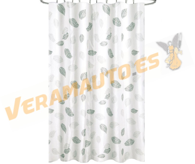 Cortina de Ducha Impermeable | Poliester | 180x200 cm | Incluye 12 Ganchos