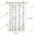 Cortina de Ducha Impermeable | Poliester | 180x200 cm | Incluye 12 Ganchos
