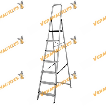 AMIG 485 Aluminum Ladder with 7 Steps | Maximum load 150 Kg