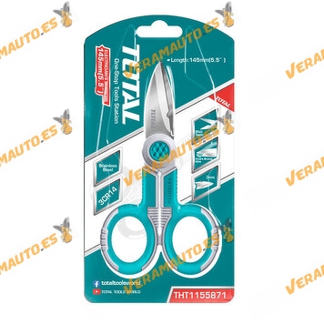 145 mm Electrician Scissors | Stainless Steel | Bi-material handle