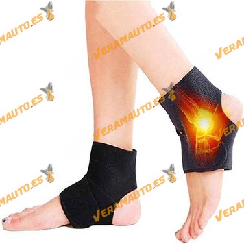 Pair of Tourmaline Self-Heating Ankle or Elbow Pads | Ankle or Elbow Support | 2 Magnets