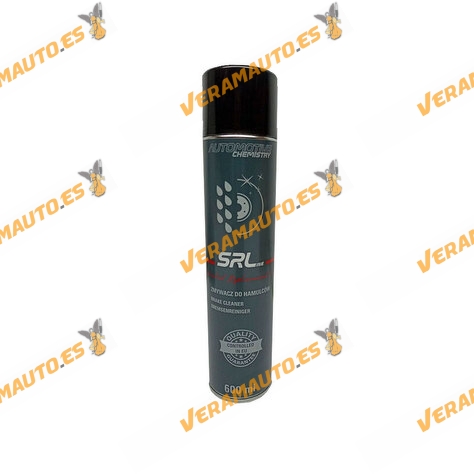 Limpiador Desengrasante de Frenos | Embragues | Maquinaria SRLine | Spray 600 ml | Elimina eficazmente Grasas y Aceites