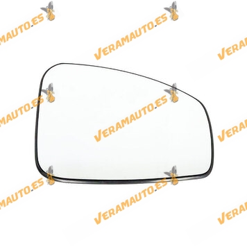 Glass + Mirror Base Renault Megane III Latitude from 2008 to 2016 | Right | Thermal | Convex | OEM 963660006R