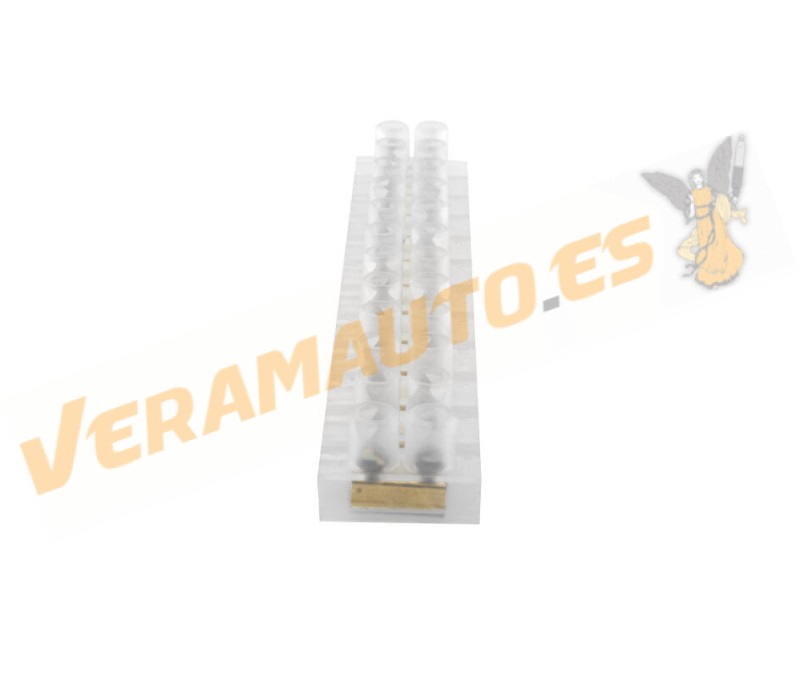 Tira de 12 Regletas de Conexión | Clema de Conexión | Color Negro | 4mm