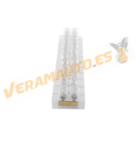 Strip of 12 Connection Strips | Connection Terminal | Color Black | 4mm