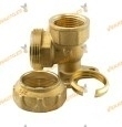 90º Wall Elbow Female Thread | Brass | Sizes Ø1/2" to Ø1".