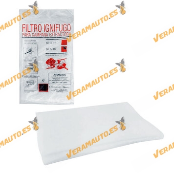 Replacement filter for all types of hoods and air conditioners | consisting of absorbent fibres