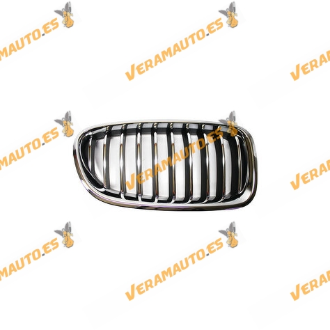 Rejilla Frente Delantera Izquierda BMW Serie 5 F10 F11 de 2013 a 2017 | Cromado / Cromado / Negra | OEM 51137336477