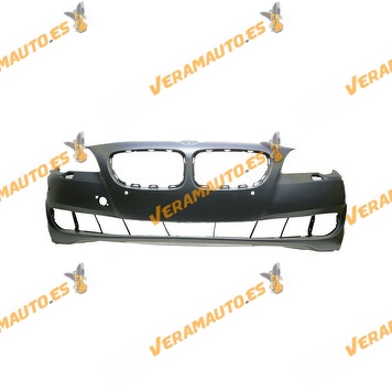 Front Bumper BMW 5 Series F10 F11 from 12.2009 to 06.2013 : With Parking Sensor and Headlight Washer : Printed : OEM 51117285950