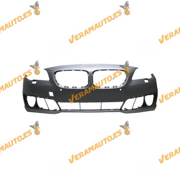 Front Bumper BMW 5 Series F10 F11 from 2013 to 2017 | With Parking Sensor and Headlight Washer | OEM 51117285950