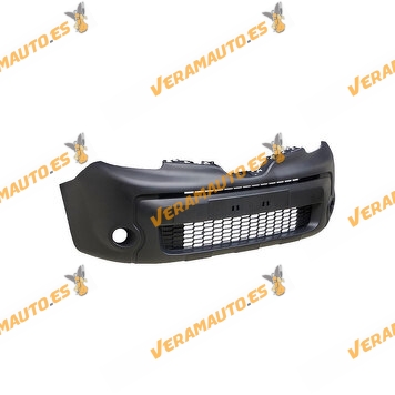 Front Bumper Renault Kangoo II from 2013 to 2020 | With Fog Hollow | Dark grey Textured | OE 620226669R