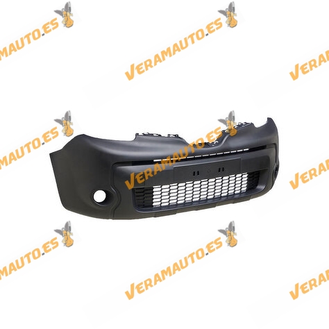 Front Bumper Renault Kangoo II from 2013 to 2020 | With Fog Hollow | Dark grey Textured | OE 620226669R