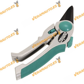 Pruning Shears Grey Green | One Handed Use | 8" 1/2 | With Adjustable Opening