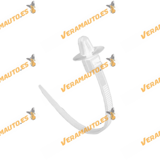 Set of 10 Clips with Flange for Fastening | Opel Astra Corsa Combo Vectra Zafira | Diameter 8.5mm | OEM 1288888