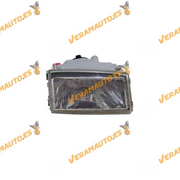 Headlight Fiat Uno 146 from 1989 to 2002 Right Front | H4 and W5W | Manual Adjustment | OE 7722316 | 9945158 | 9945163 | LPB121
