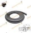 Weatherstrip | Front Door Seal Jumper | Ducato | Boxer from 1994 to 2006 | Reinforced with Metal Strip | 1348439080