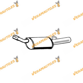 Rear Silencer Opel Corsa A from 1991 to 1993 | 1.2 | 1.4 | 1.6 | 3 and 5 door models | OE 852026 | 852041