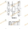 Cerradura de Embutir Para Puerta Metalica | Medidas 22 | 27 | 32