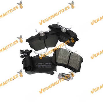 Brake Pads Volkswagen Group | Rear Axle Kit | TRW Brake System | With Contact Wear Indicator | 6X0698451A