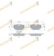 Pastillas de Freno BMW Eje Trasero | Sistema de Frenos Continental | Con Arandela de Amortiguación | OE 3421677469
