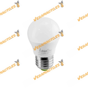 Bombilla Esferica Mate de LED | Casquillo E27 ( Maximo 60w) | 6500K | 570 Lumens
