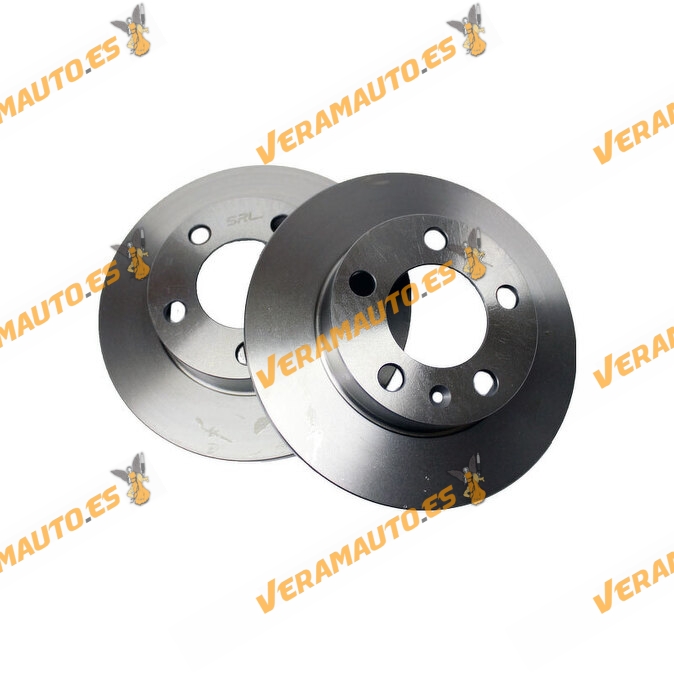 Kit 2 Discos de Freno SRLine | Eje Trasero | Grupo VAG Audi | SEAT | Volkswagen | Skoda | OE 1J0615601P | 1JO615601