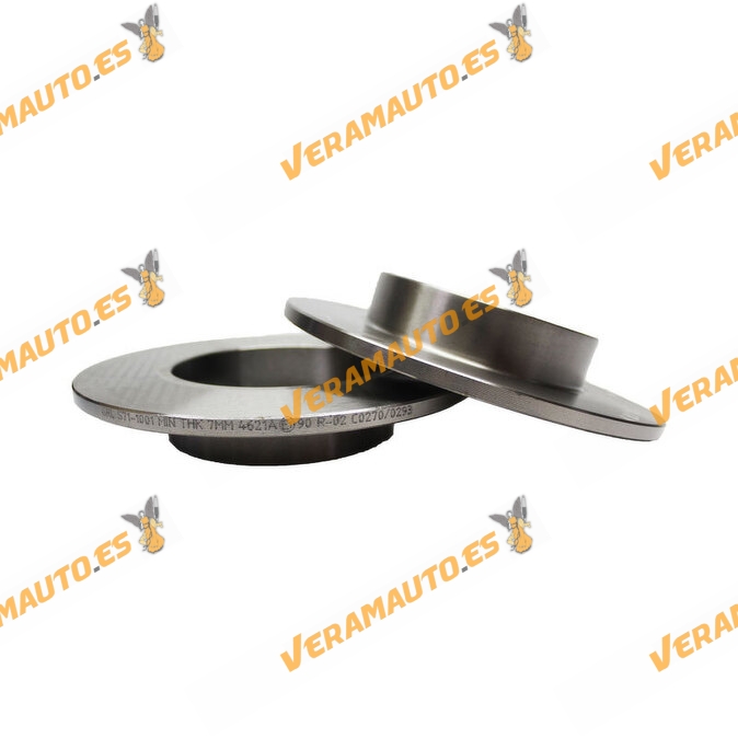 Discos de Freno Grupo VAG Audi | SEAT | Volkswagen | Skoda | Kit 2 Discos de Freno Eje Trasero | OE 1J0615601