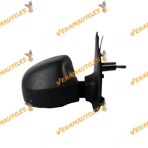 Espejo Retrovisor Dacia Logan | Sandero de 2013 a 2020 Derecho Negro Mecánico Convexo Cromado OEM 963018898R