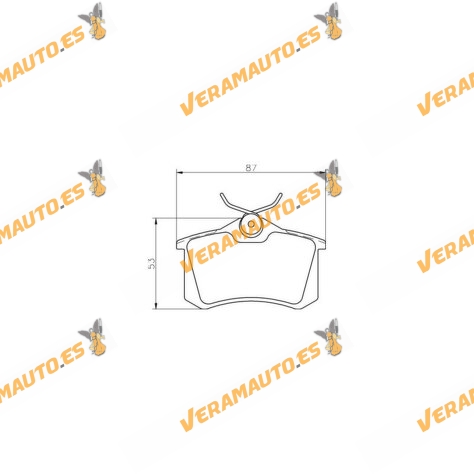 Brake Pads ICER VAG Group | PSA Group | FIAT Group | Ford | Renault | Rear Axle | Lucas - Girling | OE 1J0698451G