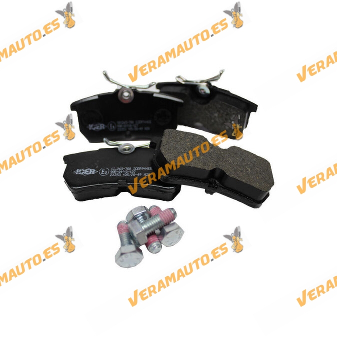 ICER Brake Pads Ford Fiesta VI JA | Focus I DA from 1998 to 2004 | Rear Axle Kit | Lucas Girling | OE 98AB-2M008-BA