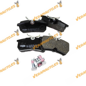 ICER Brake Pads Ford Fiesta VI JA | Focus I DA from 1998 to 2004 | Rear Axle Kit | Lucas Girling | OE 98AB-2M008-BA