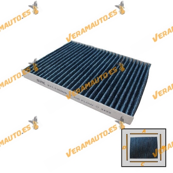 copy of Cabin Filter SRLine Hyundai ix20 JC | KIA Venga YN 1.4 CRDi - 1.6 CRDi | Active Carbon | G4FA | G4FC | OE 971331P000