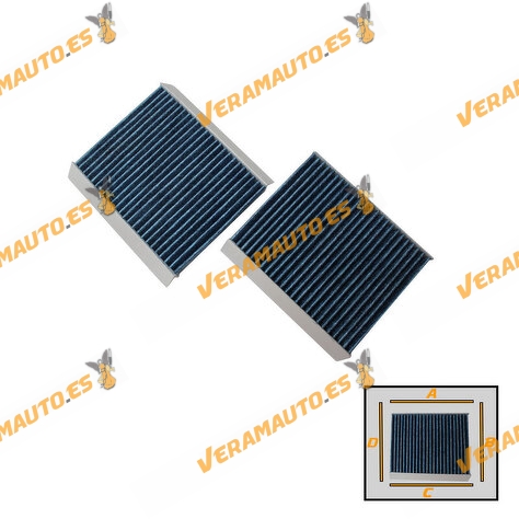 Cabin Anti-Pollution Filter SRLine Alfa Romeo 147 | 156 | GT | from 1997 to 2010 | OEM 46799653