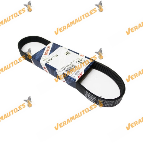 Accessory Belt Special Poly V BOSCH 1 987 948 428 | Parameter 6 PK 730 | PSA | Citroen | Peugeot | OE 5750.GC